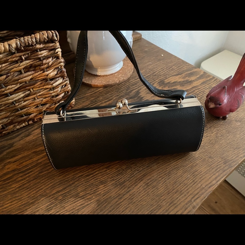 Back Evening bag with silver clasps